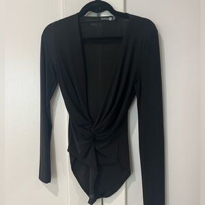 boohoo Deep V bodysuit